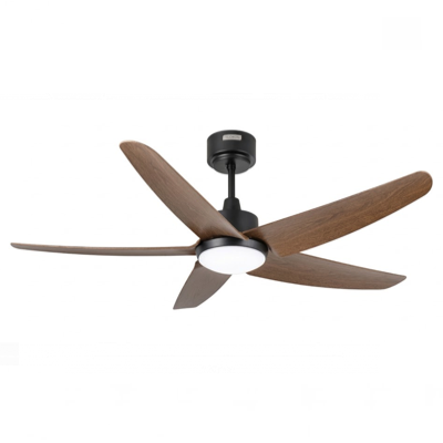 GLOXON 52" DC Ceiling Fan With LED Light 302007 CF5103 LR BLACK WOOD